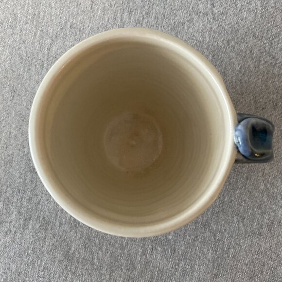 Artisan Blue Aries Zodiac Theme Ceramic Embossed Coffee Mug - Picture 5 of 8